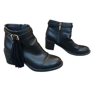 Circus Sam Edelman Black Booties with Fringe Size 7.5